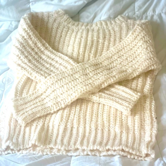 BB DAKOTA by Steve Madden Knitted Cream Sweater; Size Small - Picture 1 of 4